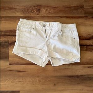 American Eagle Outfitters White Jean Shorts
